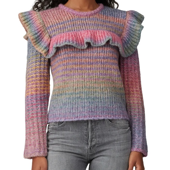 LOVE SHACK FANCY - Yumi Ruffle Pullover - Picture 1 of 6